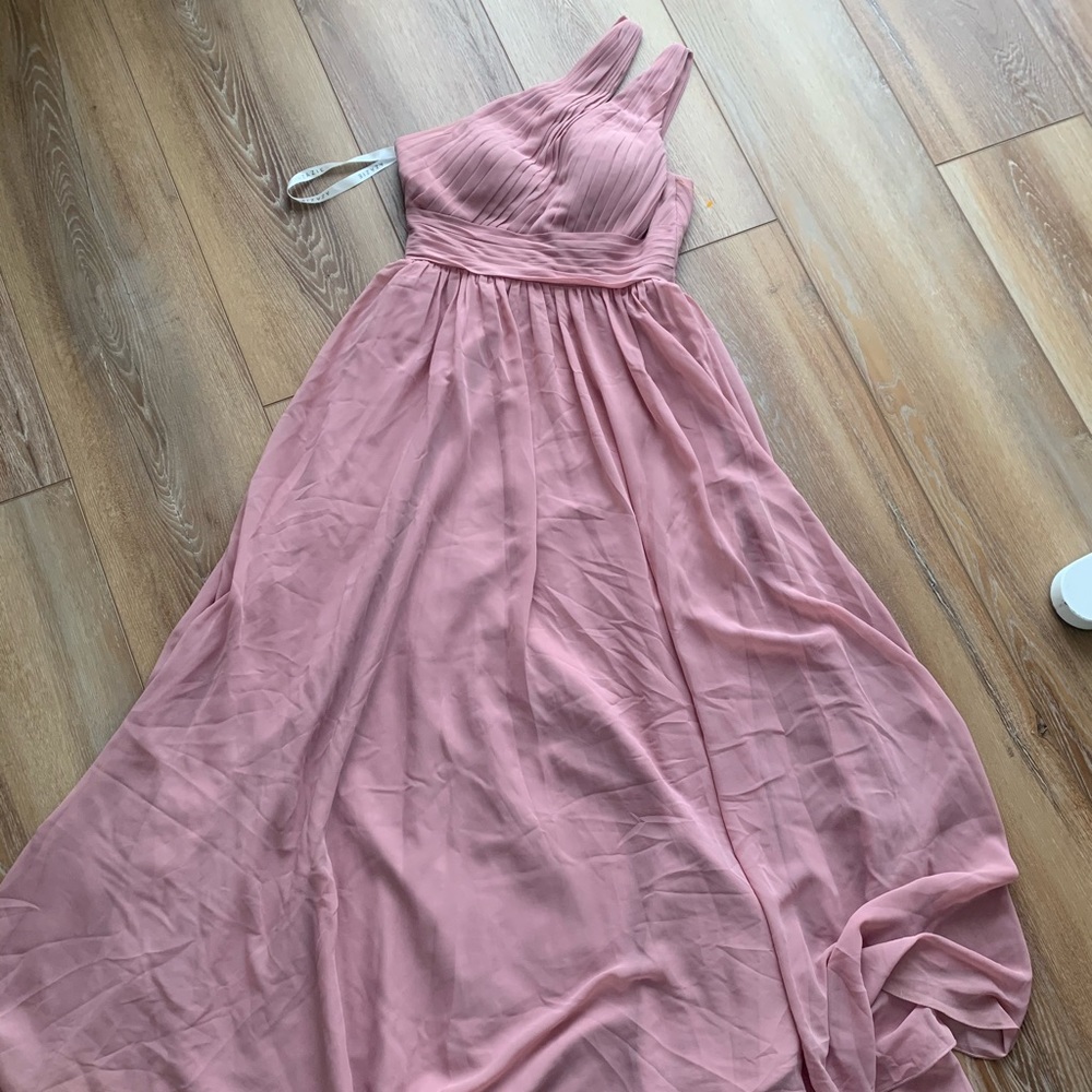Azazie blush dress